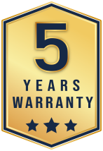 5 Years Warranty